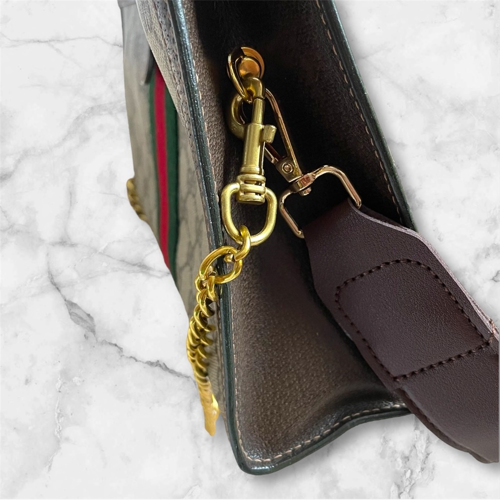 GUCCI GG Ophidia Sherry line clutch shoulder bag with box 🤎 - Picture 11 of 14
